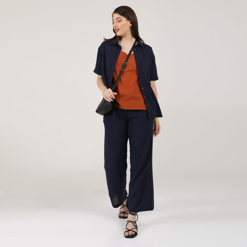 Noir Set of 3 - Navy & Autumn Rust