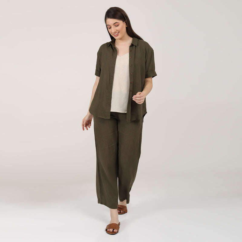 Noir Set of 3 - Olive & Beige