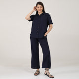 Noir Set of 2 - Shirt & Pants - Navy Blue
