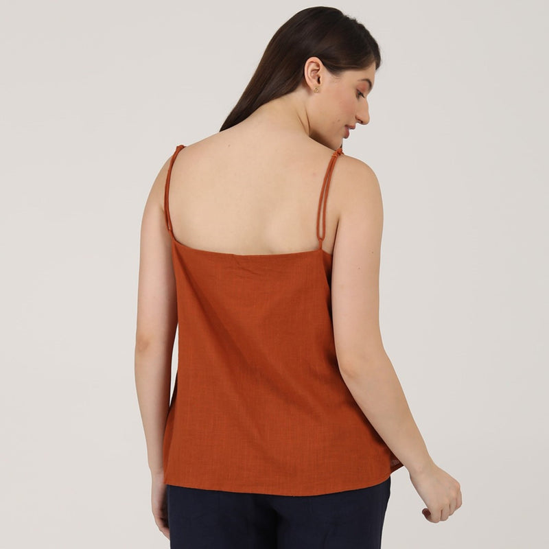Heidi Set Of 2 - Top & Pants - Autumn Rust & Navy