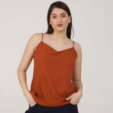 Oh Slip Top - Autumn Rust