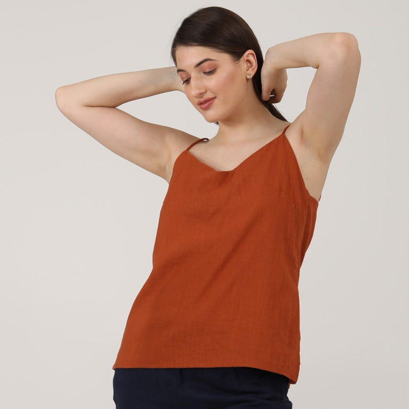 Oh Slip Top - Autumn Rust