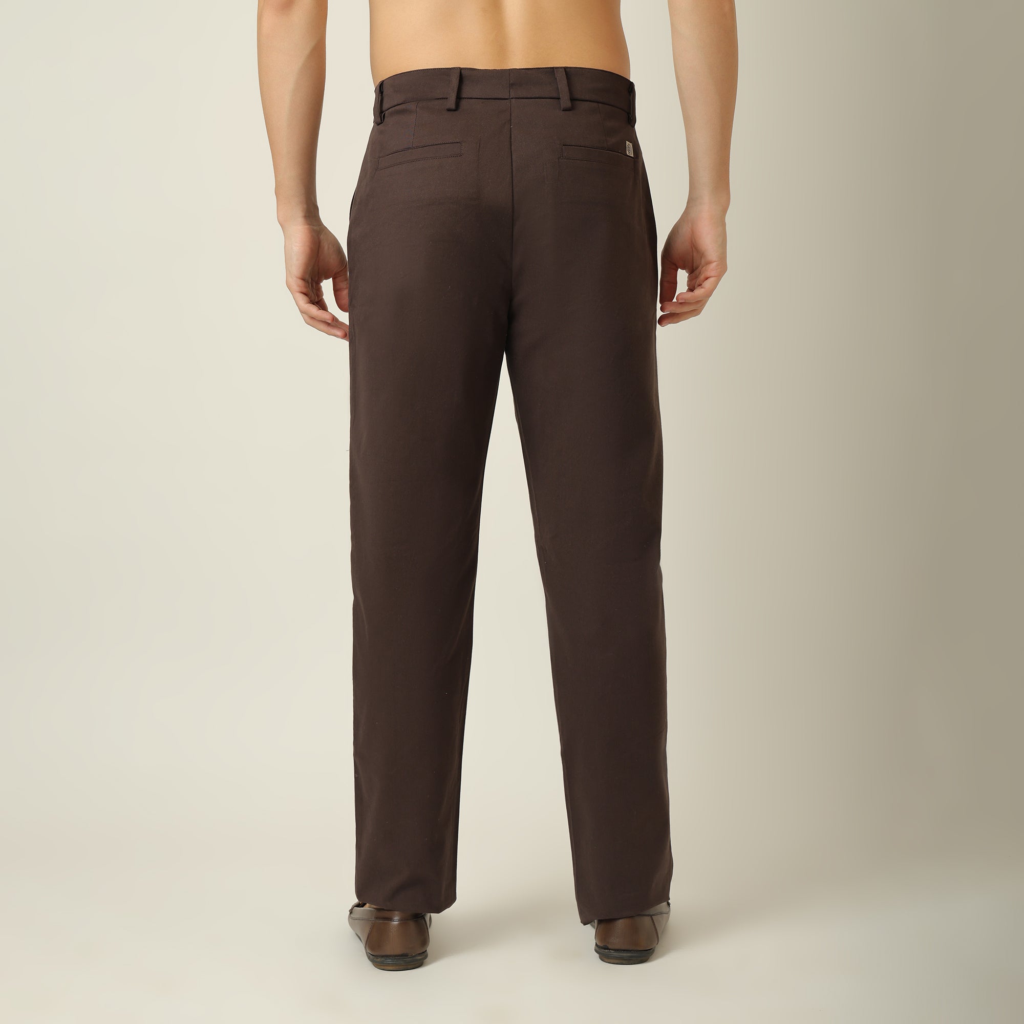 Aruku Chino Pants - Relaxed Fit - Cotton - Coffee Brown