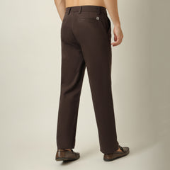 Aruku Pleated Chino Pants - Relaxed Fit - Cotton - Coffee Brown