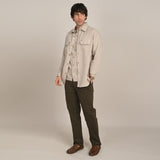 Utility Set of 3 - Utility Overshirt, Half-Sleeve Shirt & Relaxed Fit Chinos Natural Grey & Beige