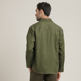 Utility Set of 3 - Utility Overshirt, Half-Sleeve Shirt & Relaxed Fit Chinos – Olive Green, Terracotta Brown & Army Green