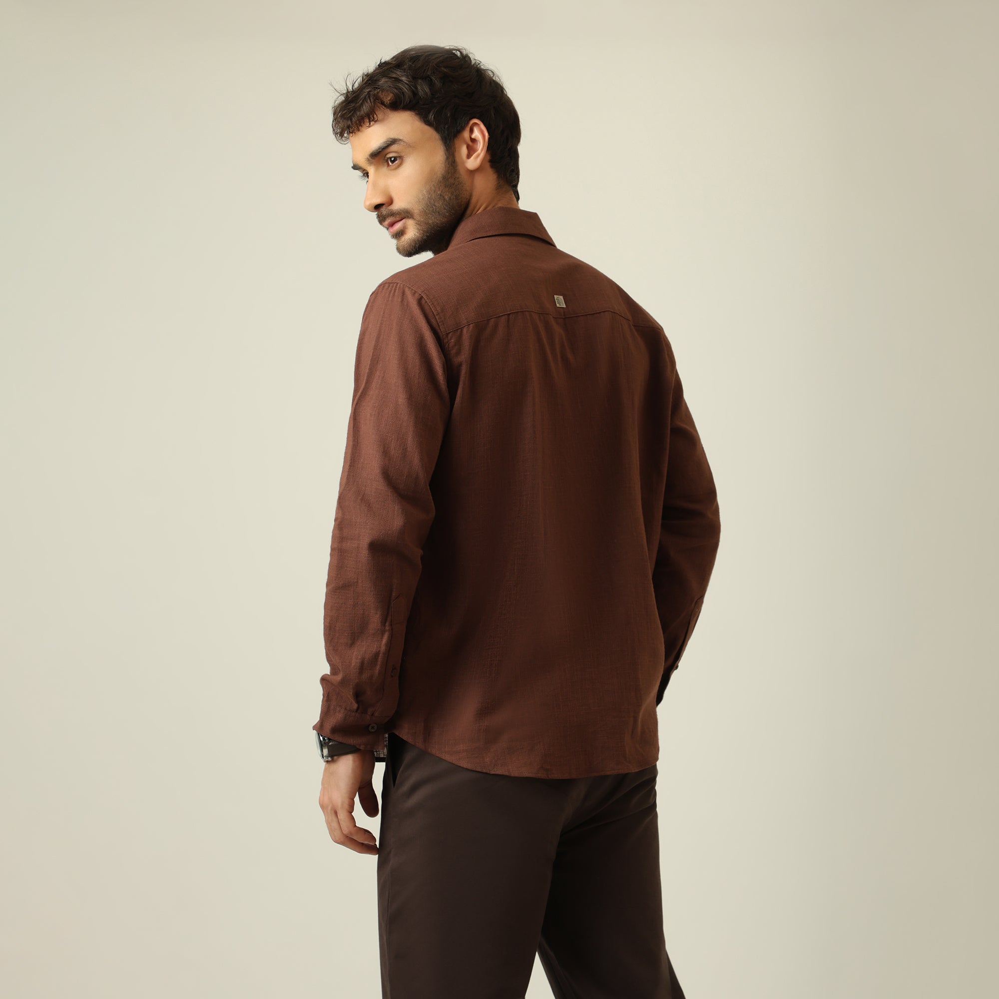 Safari Set Of 2 - Linen Cotton - Coffee Brown