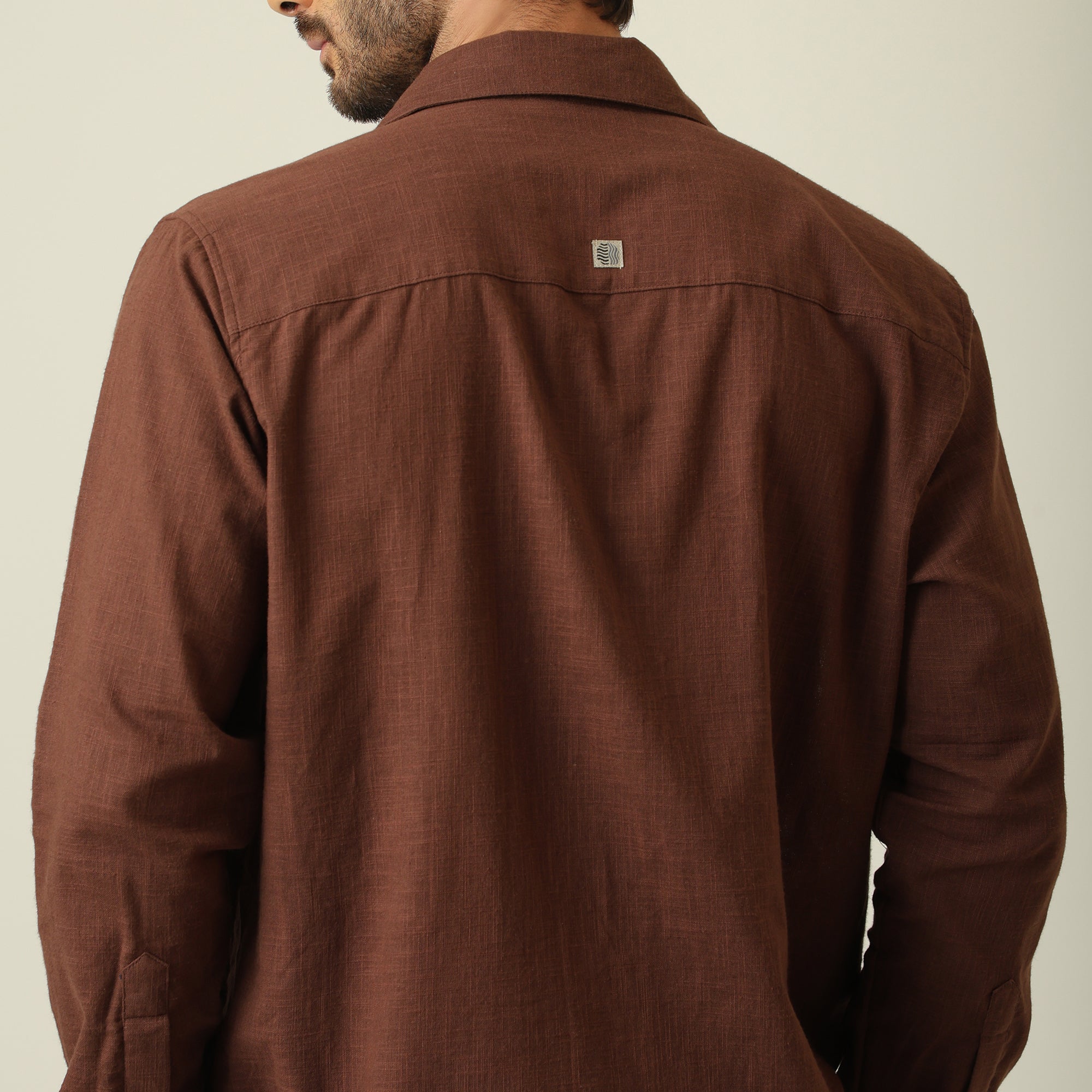 Safari Shirt - Linen Cotton - Coffee Brown