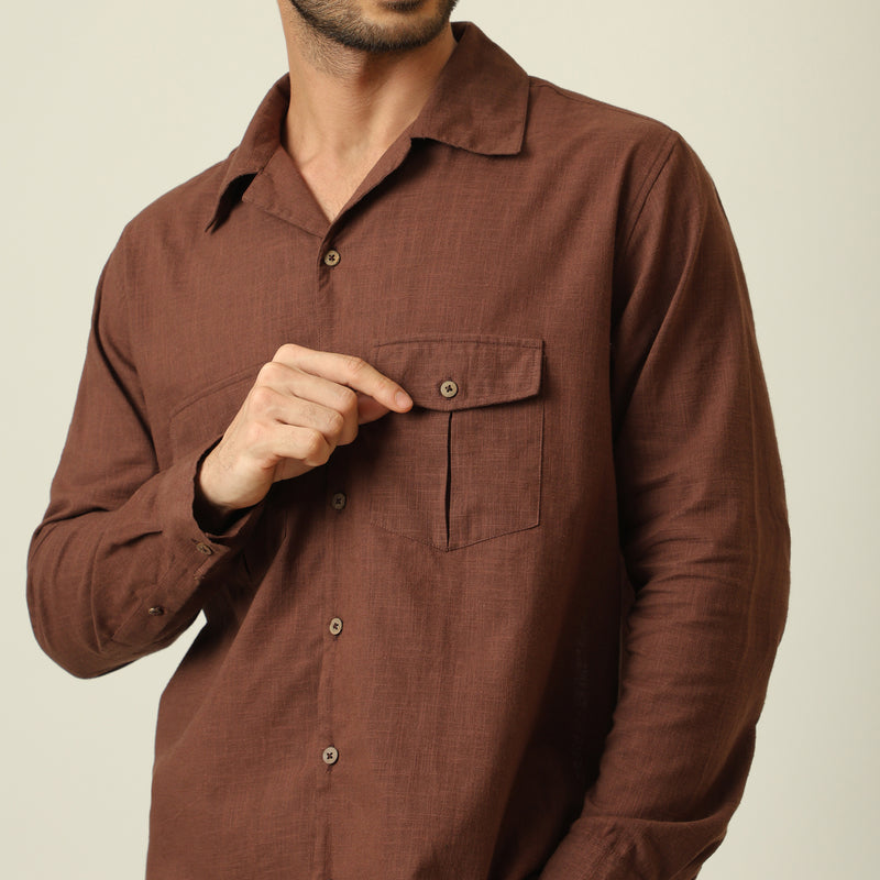 Safari Set Of 2 - Linen Cotton - Coffee Brown