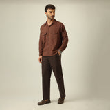 Safari Set Of 2 - Linen Cotton - Coffee Brown