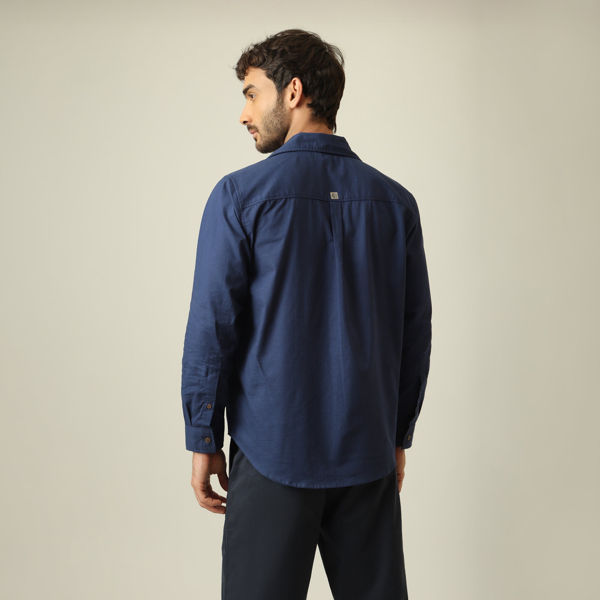 Safari Set Of 2 - Linen Cotton - Navy Blue