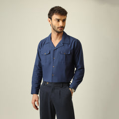 Safari Set Of 2 - Linen Cotton - Navy Blue