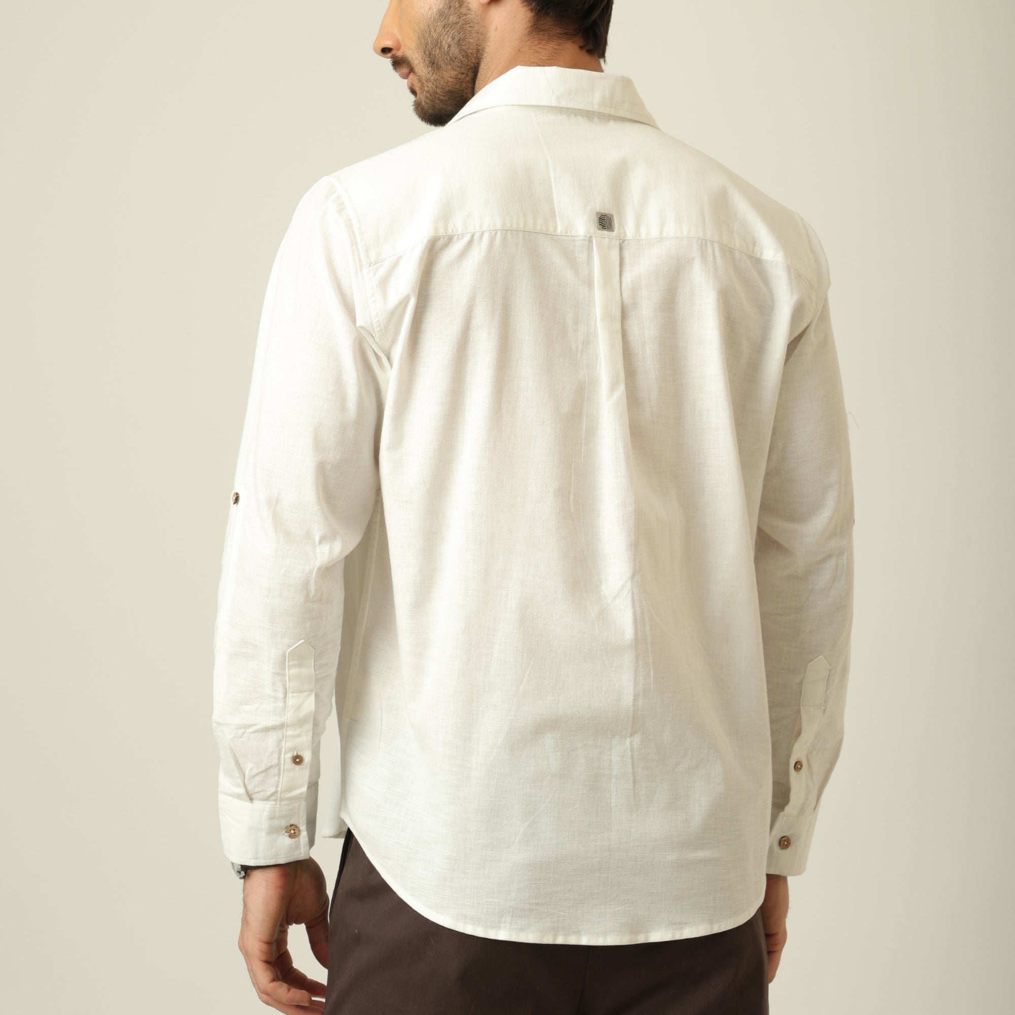 Relaxed Work Shirt - Linen Cotton - Ecru