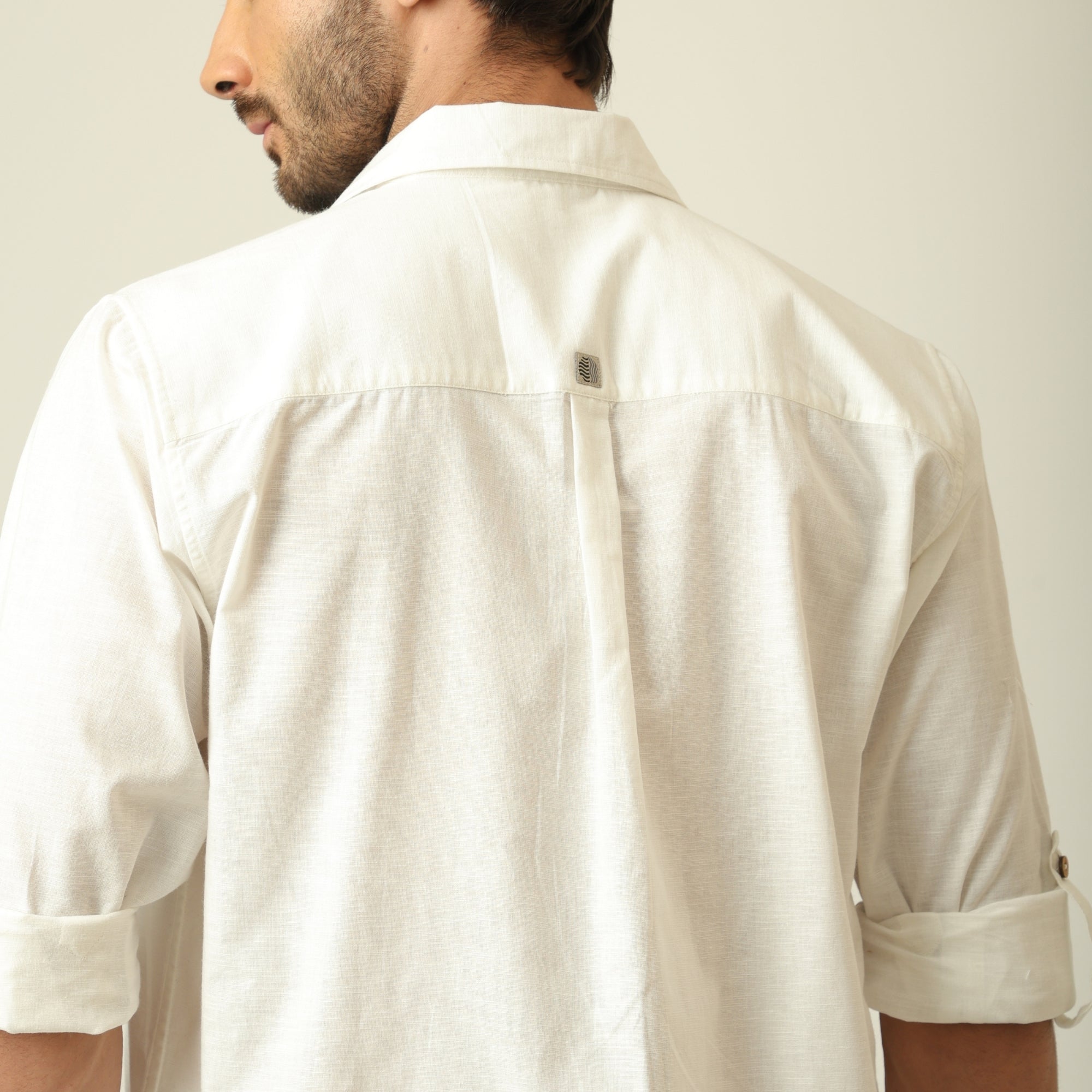Relaxed Work Shirt - Linen Cotton - Ecru