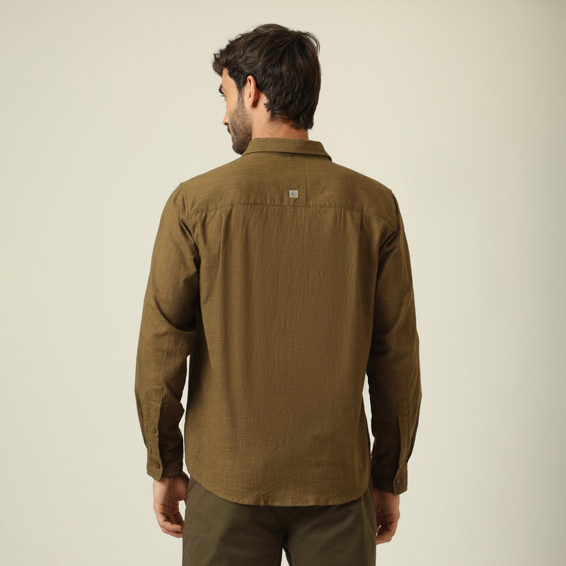 Relaxed Work Set Of 2 - Linen Cotton - Olive Green