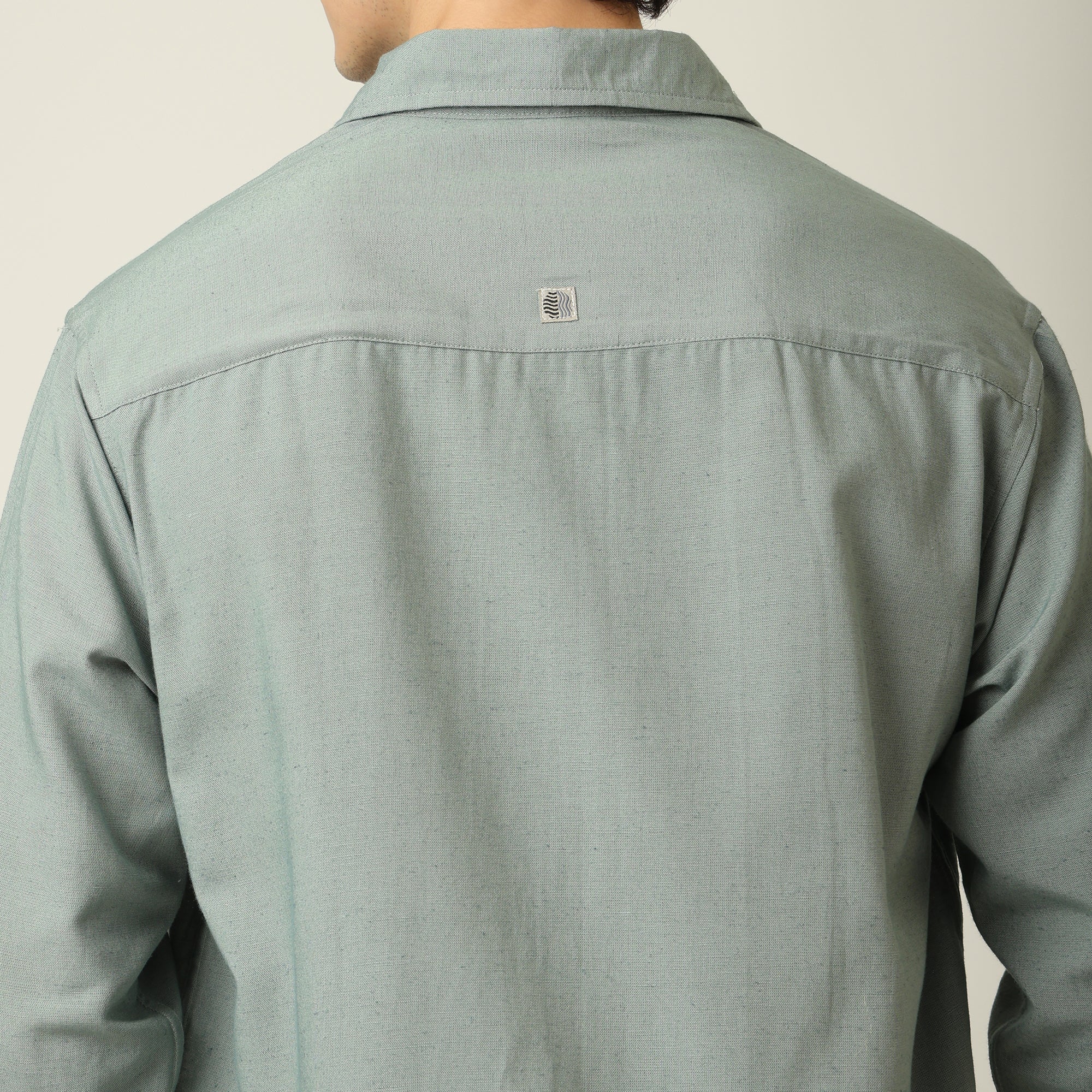 Bayside Set of 2 -  Relaxed Fit Linen Blend Shirt & Relaxed Fit Cotton Chinos  Agave Green & Olive