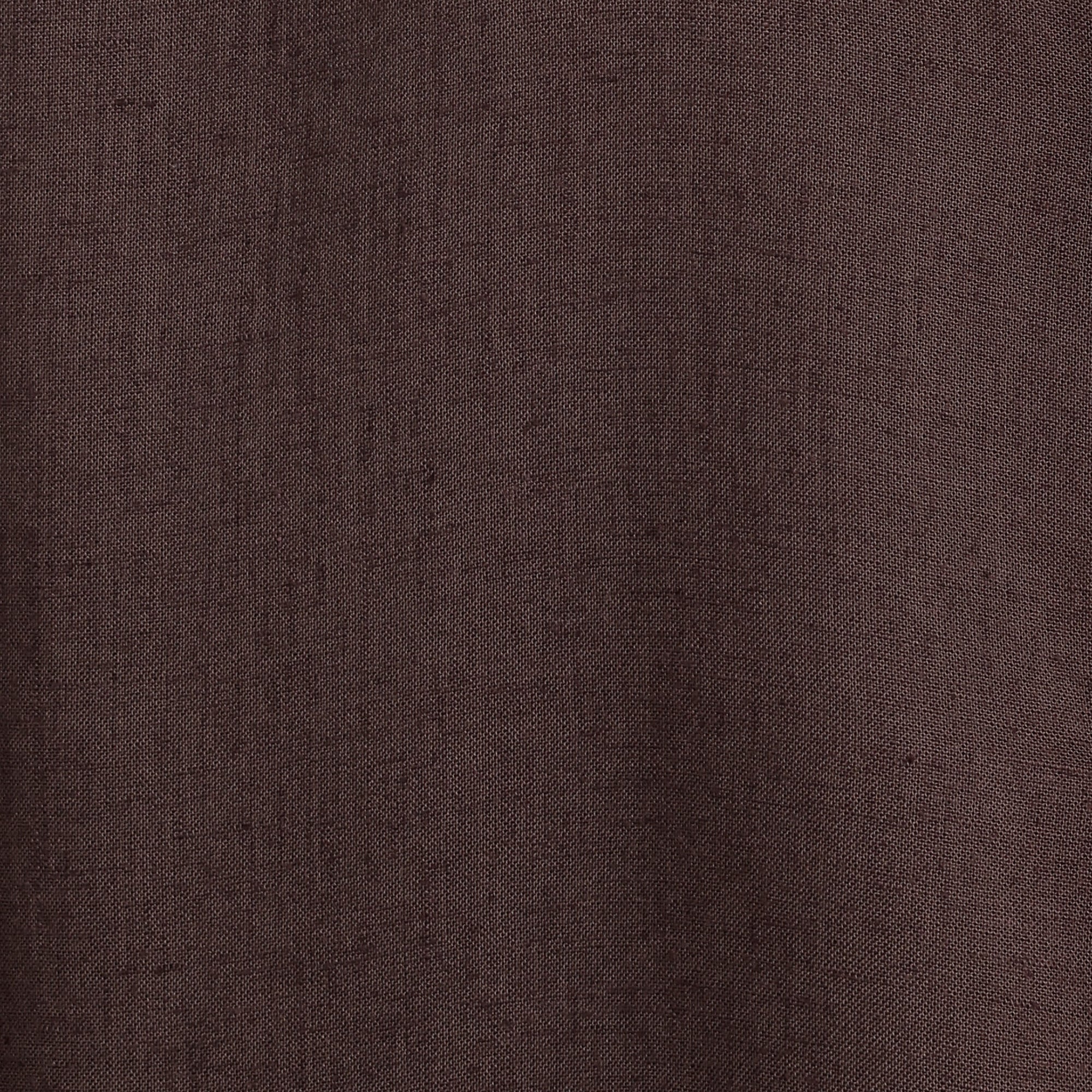 Bloome' Limited Edition Button Down Shirt - Regular Fit - Soft Linen - Coffee Brown With Tonal Embroidery