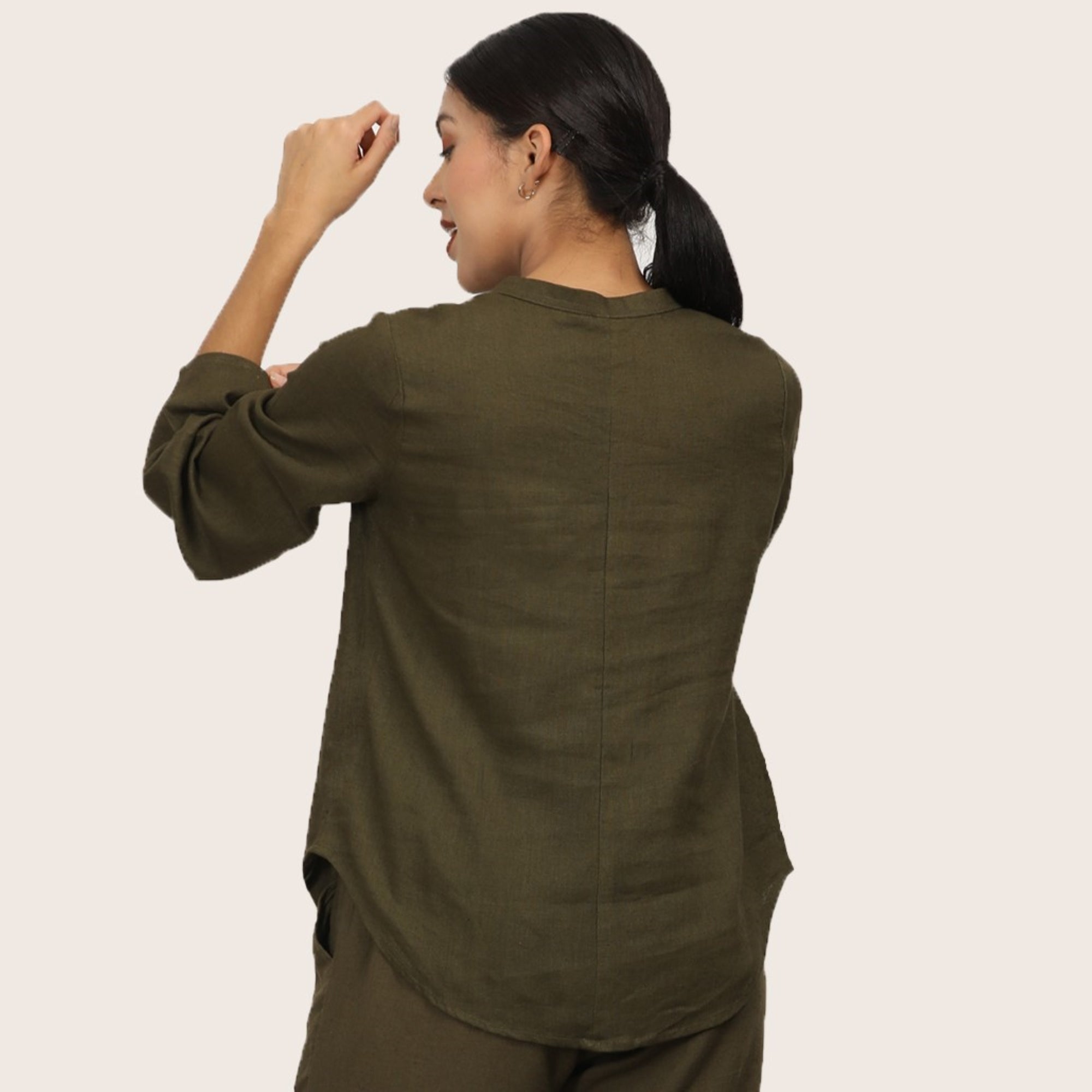 Sylvia Tunic - Olive Green