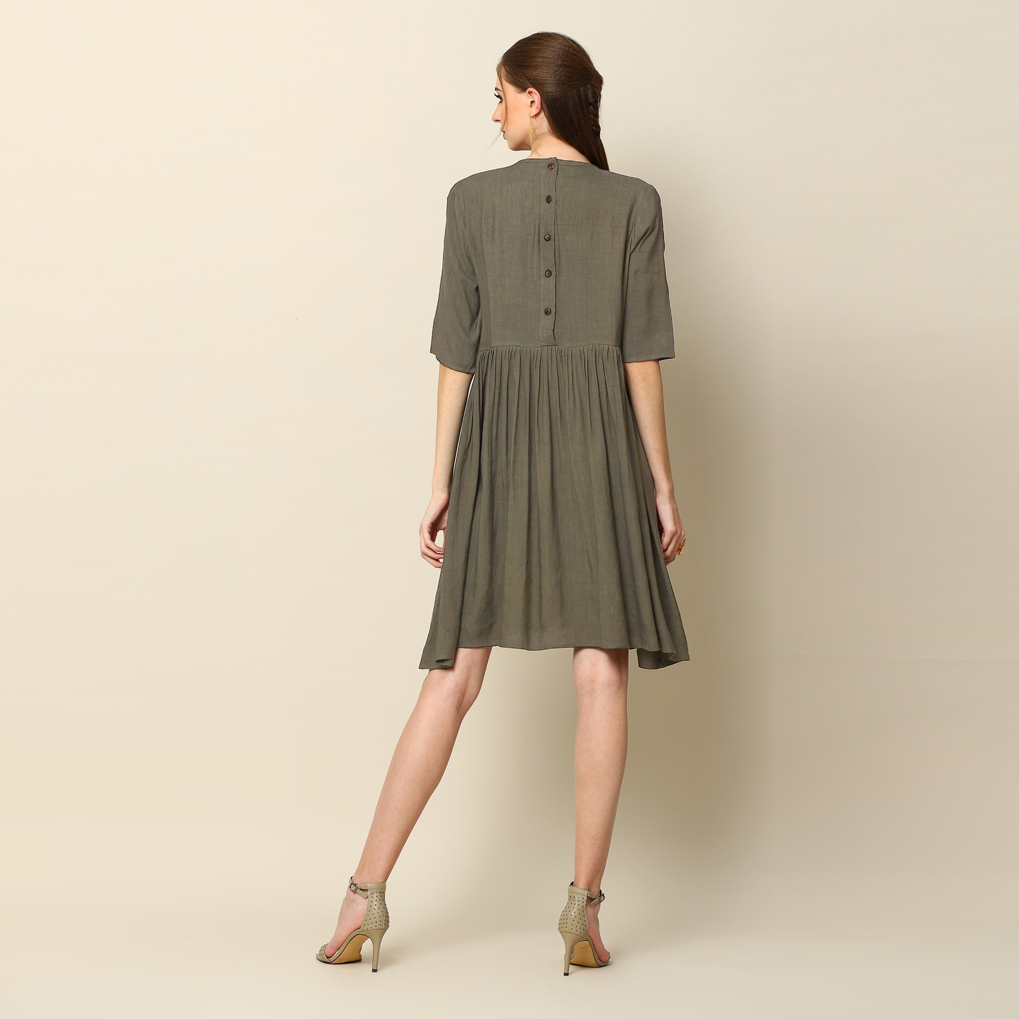 Notting Hill Dress - Olive