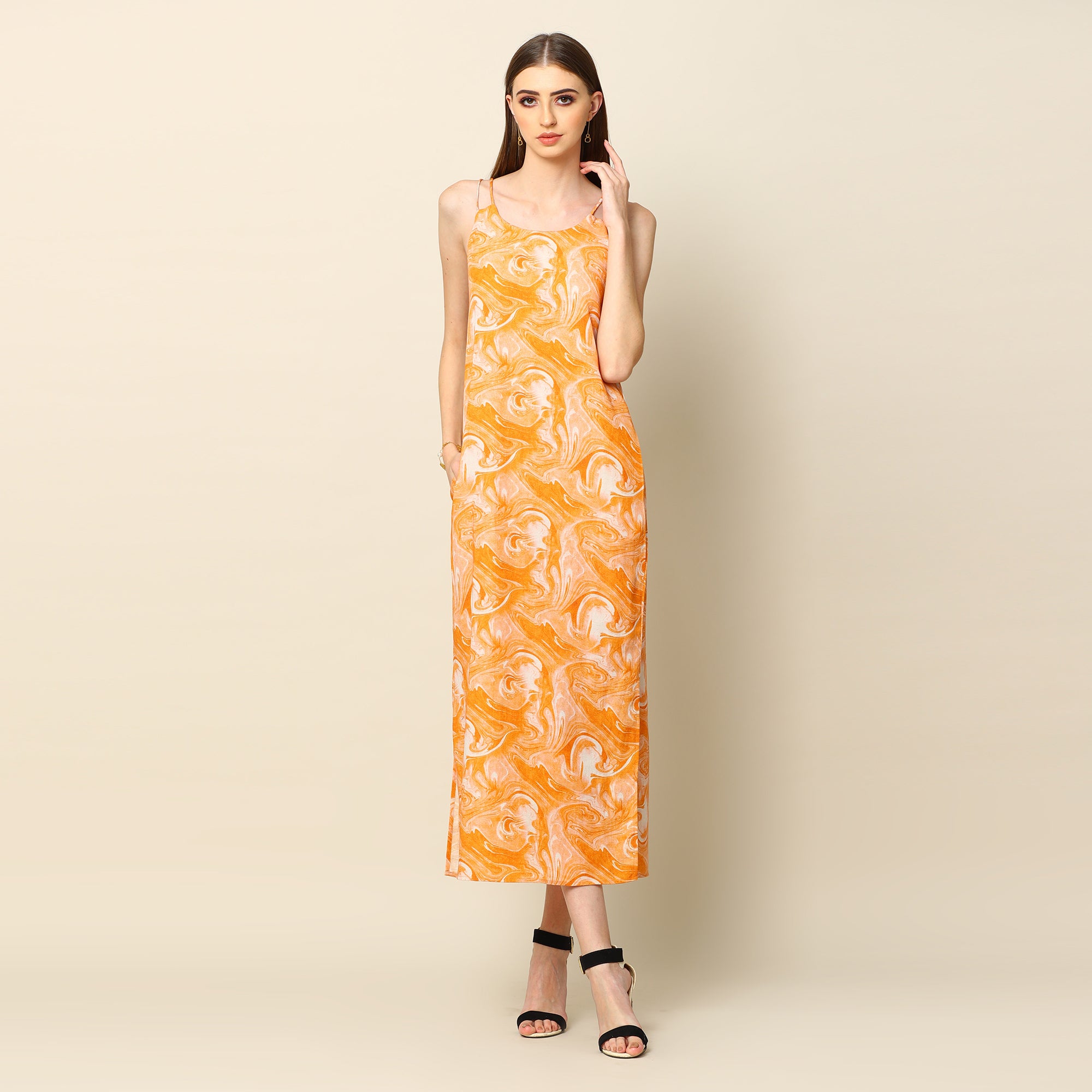 Martini Slip Dress - Mustard