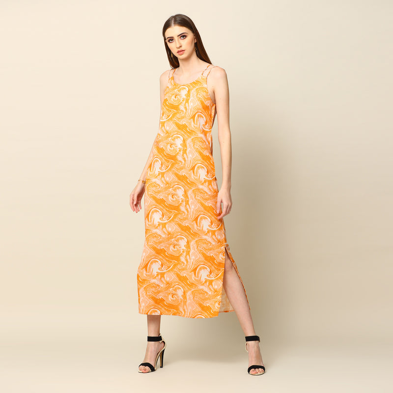 Martini Slip Dress - Mustard