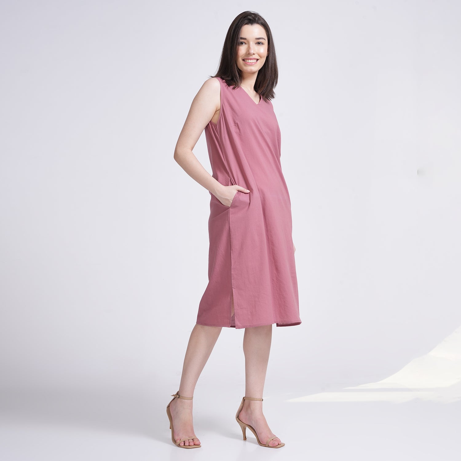 Jackie Dress - Dusty Pink