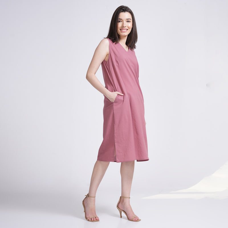 Jackie Dress - Dusty Pink