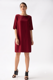 Sack Dress - Maroon