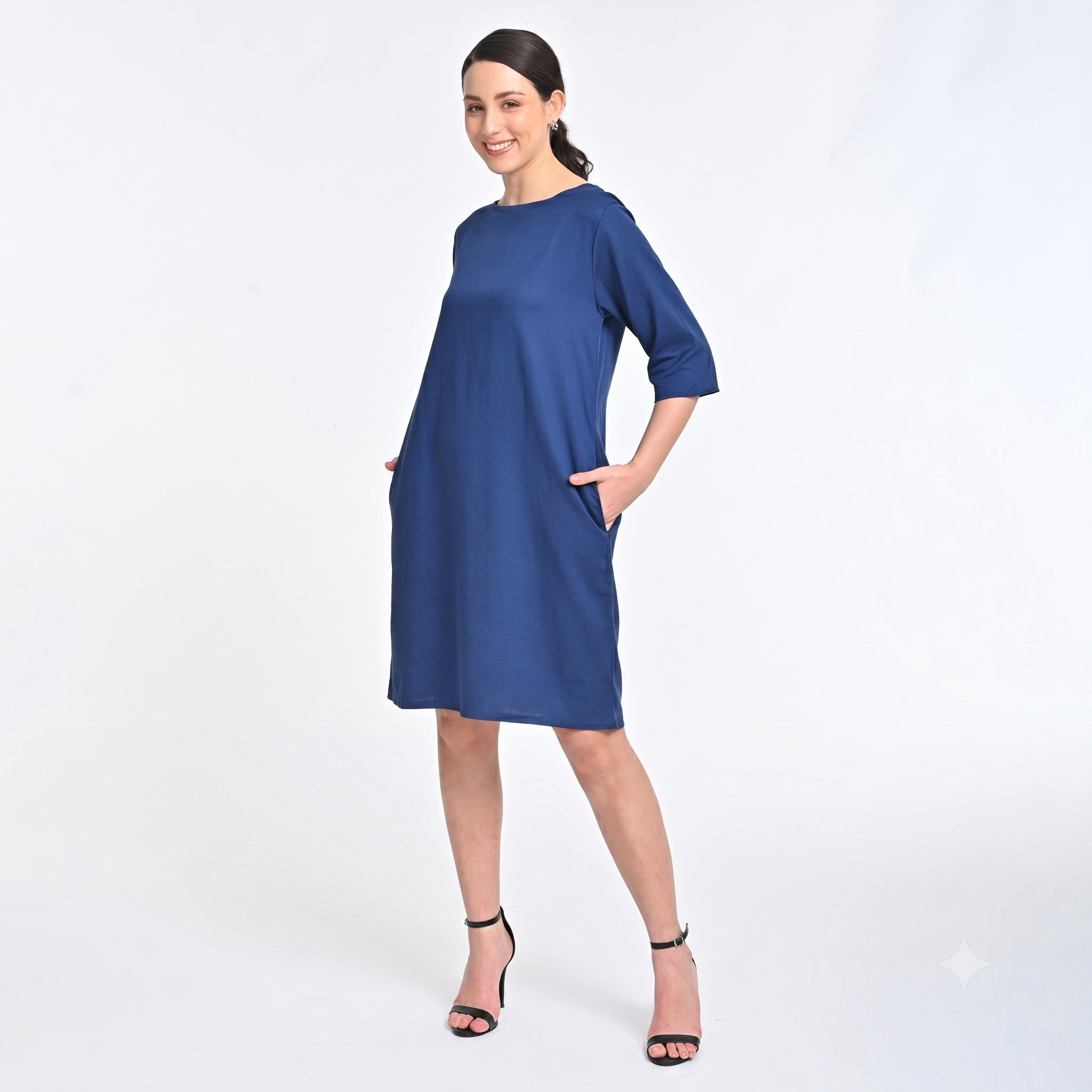 Sack Dress - Navy