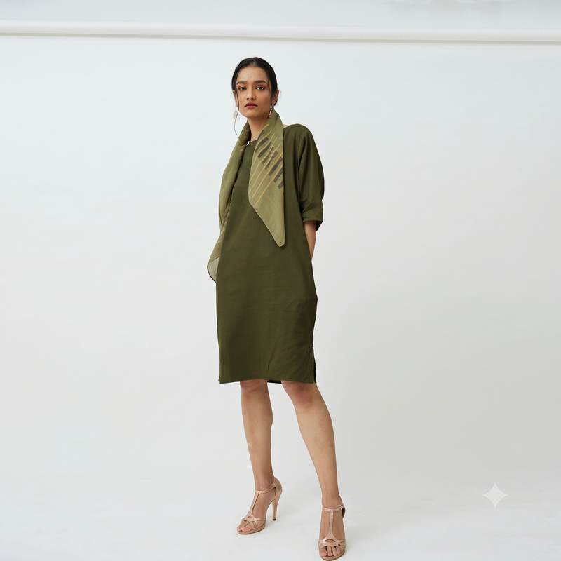 Sack Dress - Olive