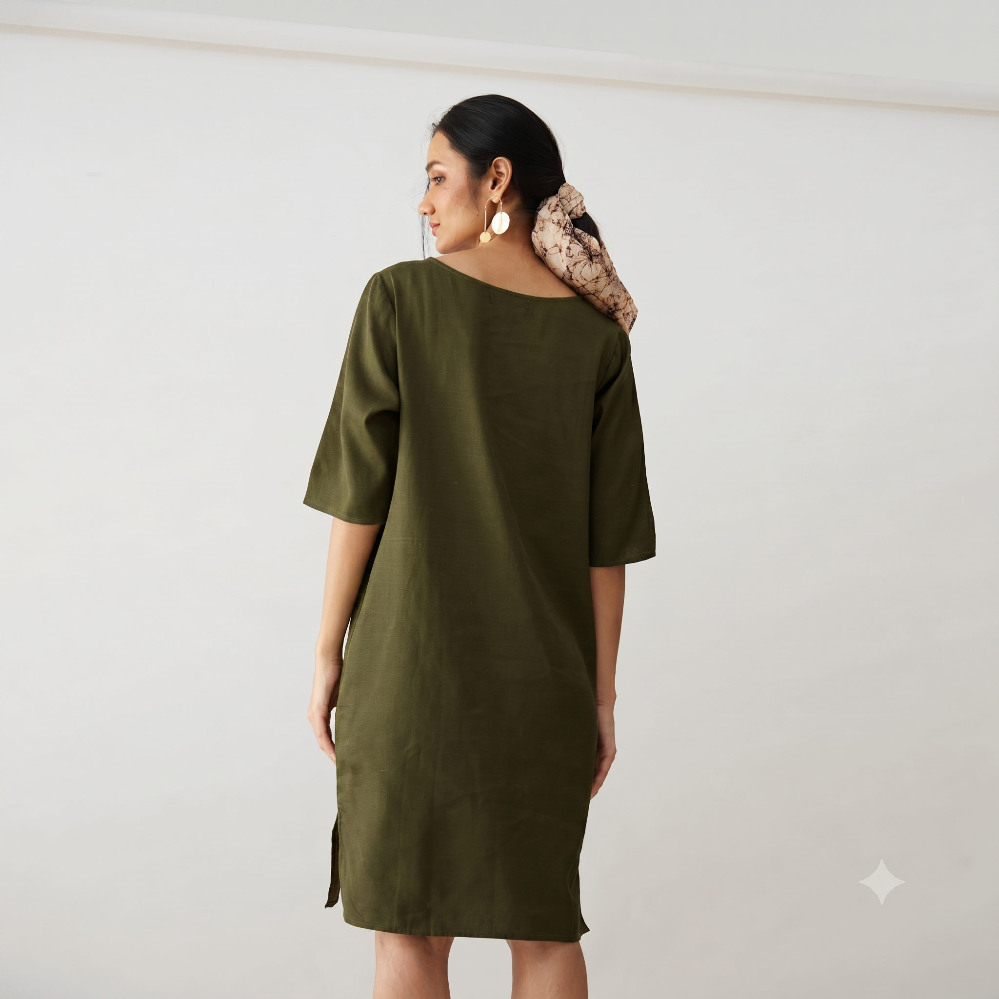 Sack Dress - Olive
