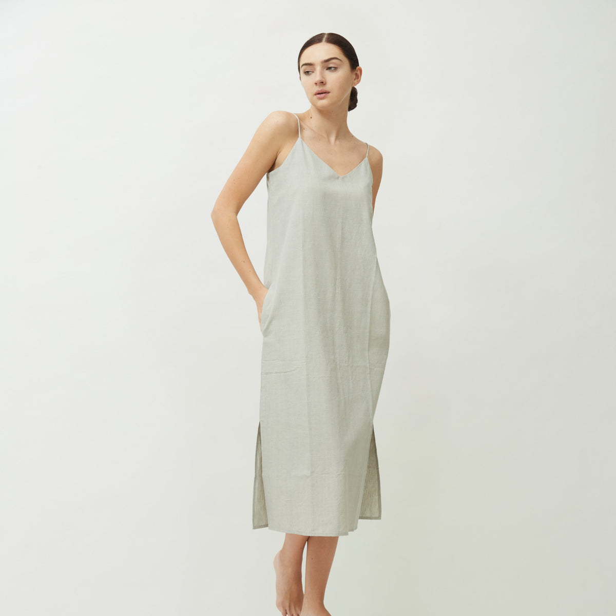 Slip Dress - Cloud Grey