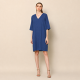 Sack V Dress - Indigo
