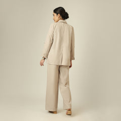 Bruna Linen Blazer - Greige