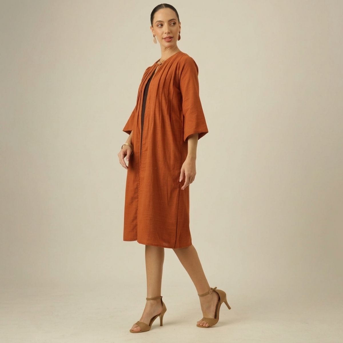 Willow Pintuck Overlay - Autumn Rust