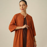Willow Pintuck Overlay - Autumn Rust