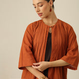 Willow Pintuck Overlay - Autumn Rust