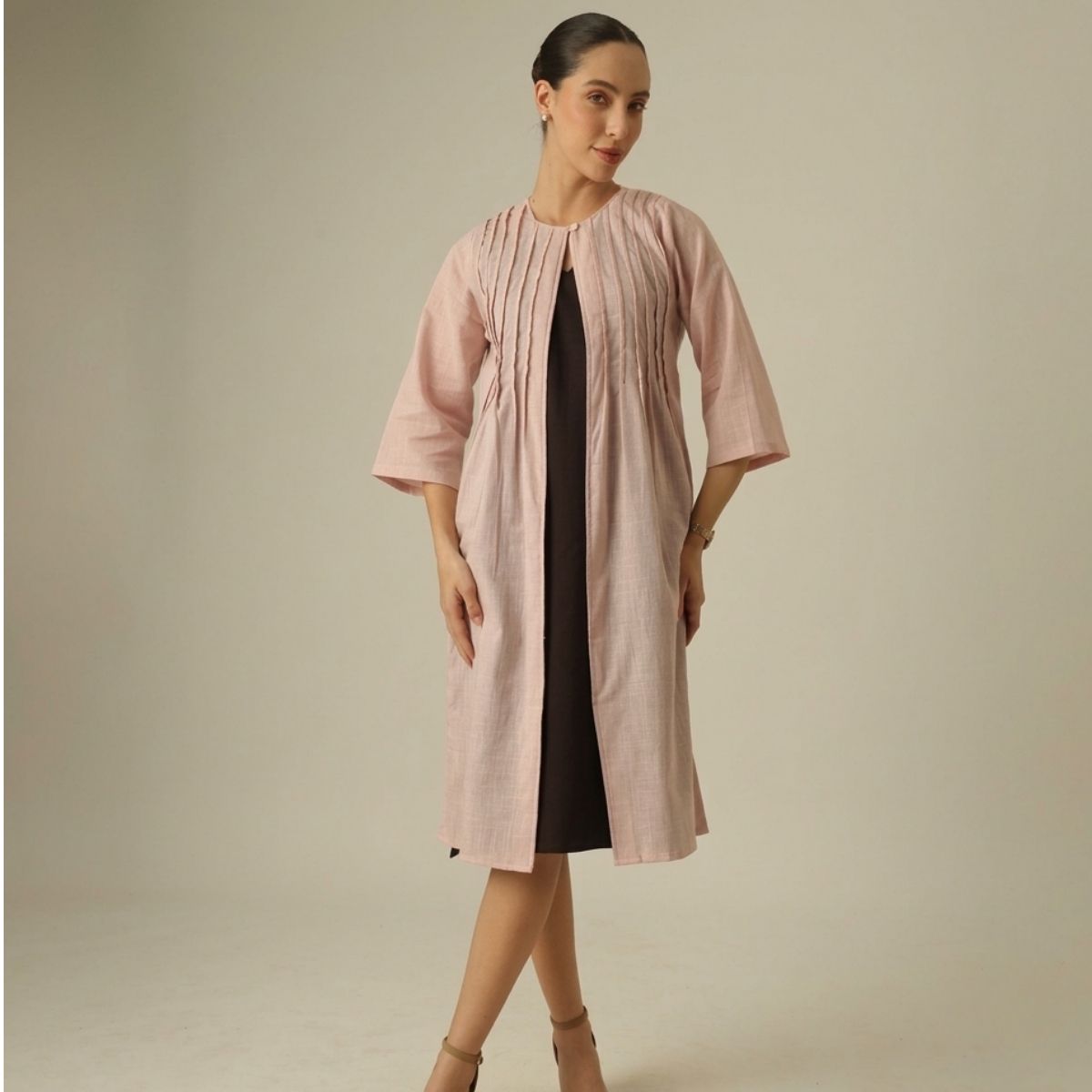 Willow Pintuck Overlay - Pink