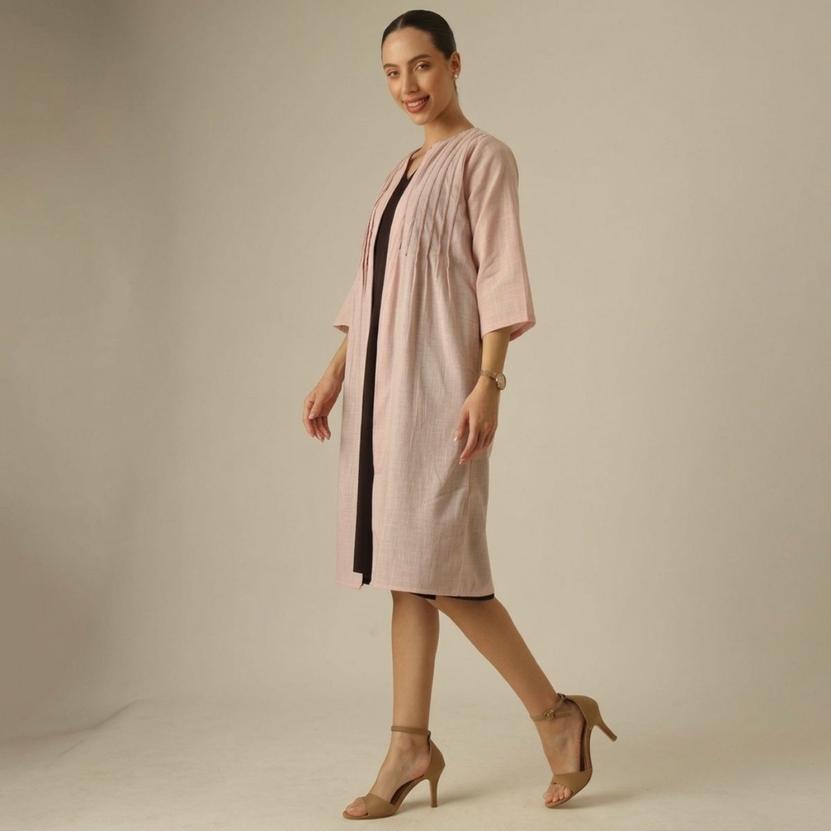 Willow Pintuck Overlay - Pink