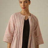 Willow Pintuck Overlay - Pink