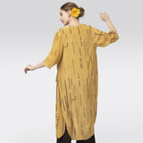 Fleur Set Of 2 - Mustard Cedar Print & Black - Limited Edition