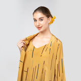 Long Overlay - Mustard Cedar Print - Limited Edition