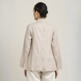 Donna 3-Piece Blazer Suit Set - Beige & Ecru
