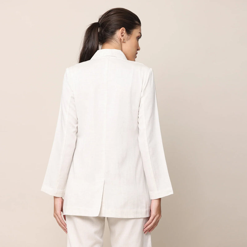 Donna 3 - Piece Blazer Suit - Ecru
