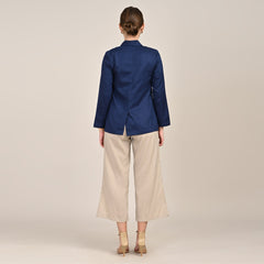 Donna Set of 3 - Long Shirt, Inner & Pants - Navy & Greige