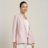 Donna Shawl Collar Blazer - Pastel Pink