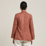 Donna 3-Piece Blazer Suit Set - Autumn Rust & Ecru