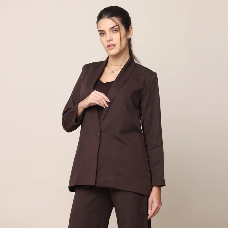 Donna Blazer - Coffee