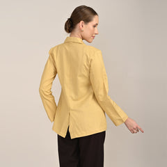 Donna Set of 3 - Long Shirt, Inner & Pants - Yellow & Coffee