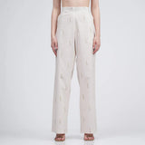 Dylan Pants - Ecru block print